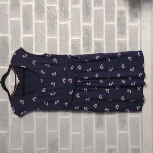 Boden Modal & Cotton Blend Beach Woman Novelty Print Mini Dress Size 10